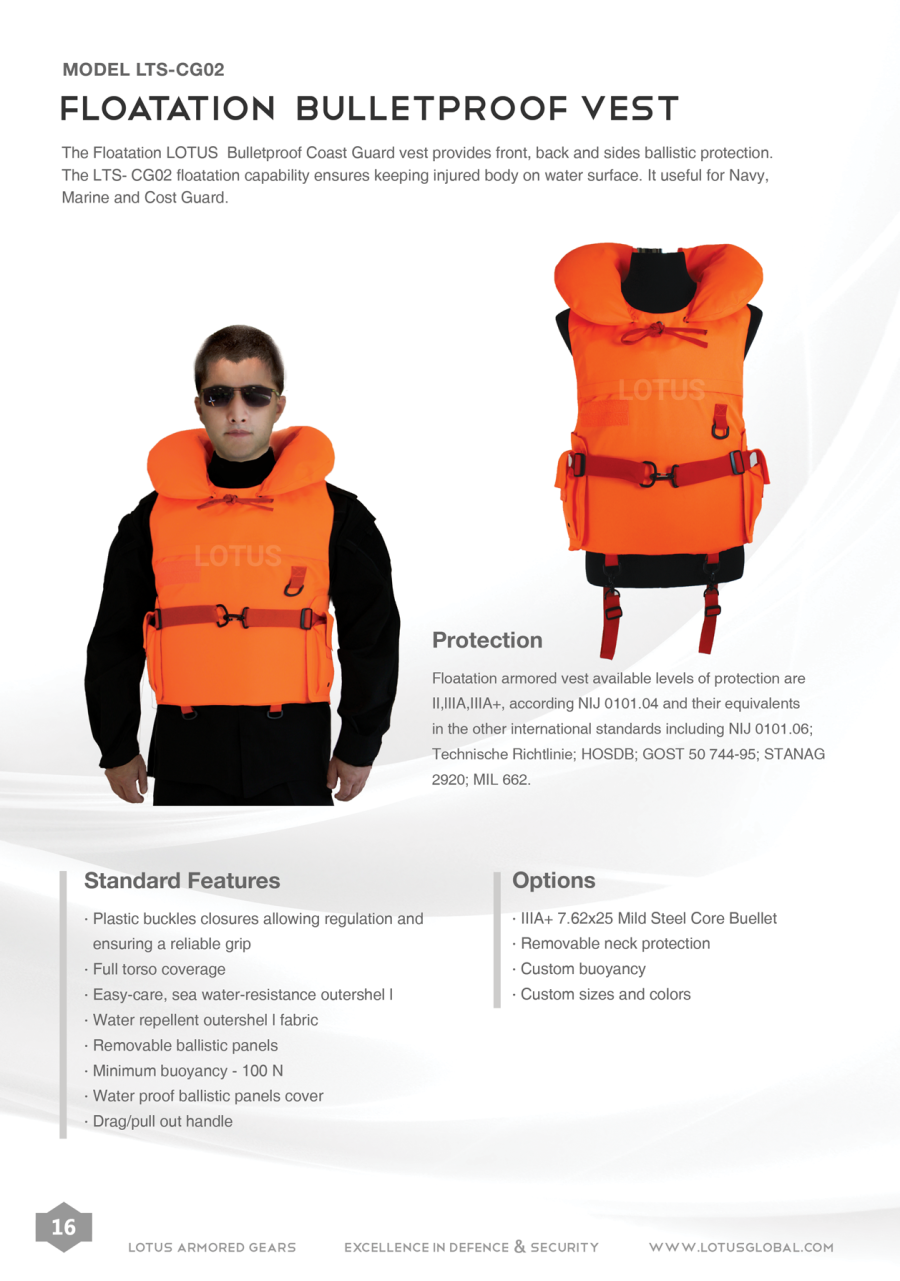 Floatation Bulletproof Vest