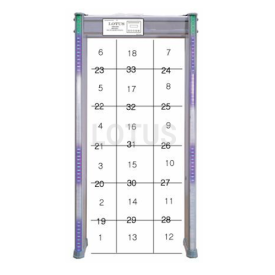 Porte de détecteur de métaux à 33 zones